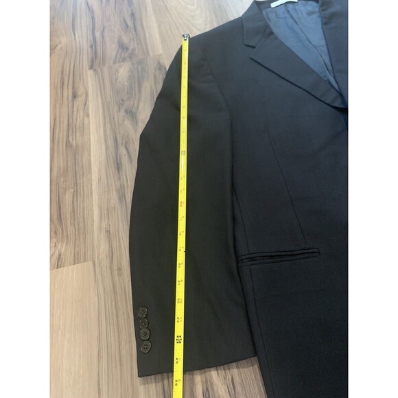 Joseph Abboud Men's Black‎ Wool Blazer 46L/W40 3 Button Made In UAS - Picture 6 of 9